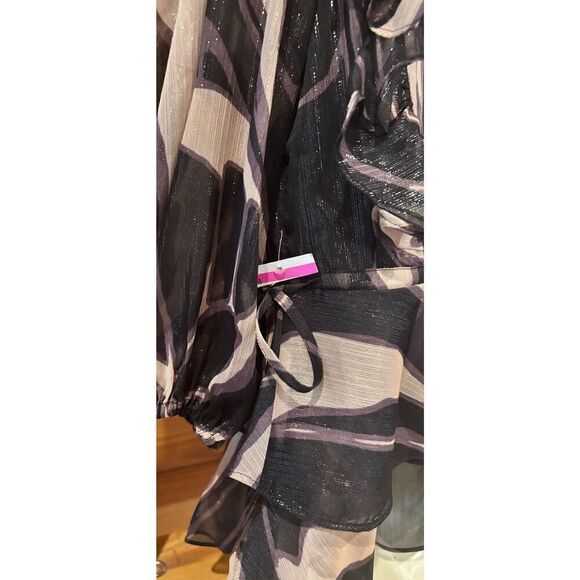 Ted Baker Womens Jasmyna Ruffle Blouse in Black NWT Size 2/ US 4-6 - Picture 5 of 7